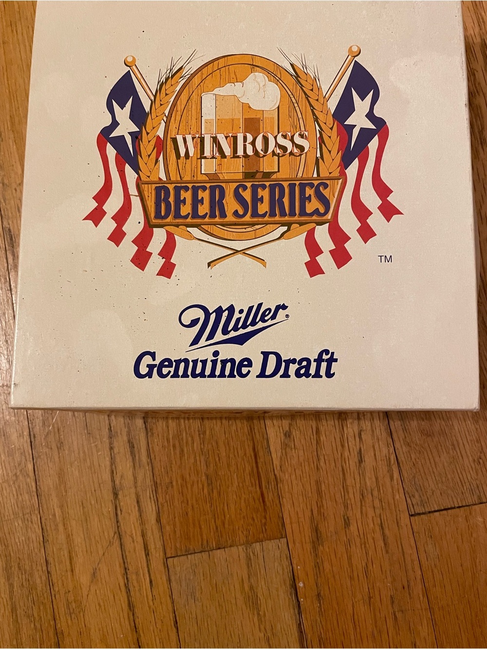 Genuine Draft Winross Beer Series Decorative Sign - White